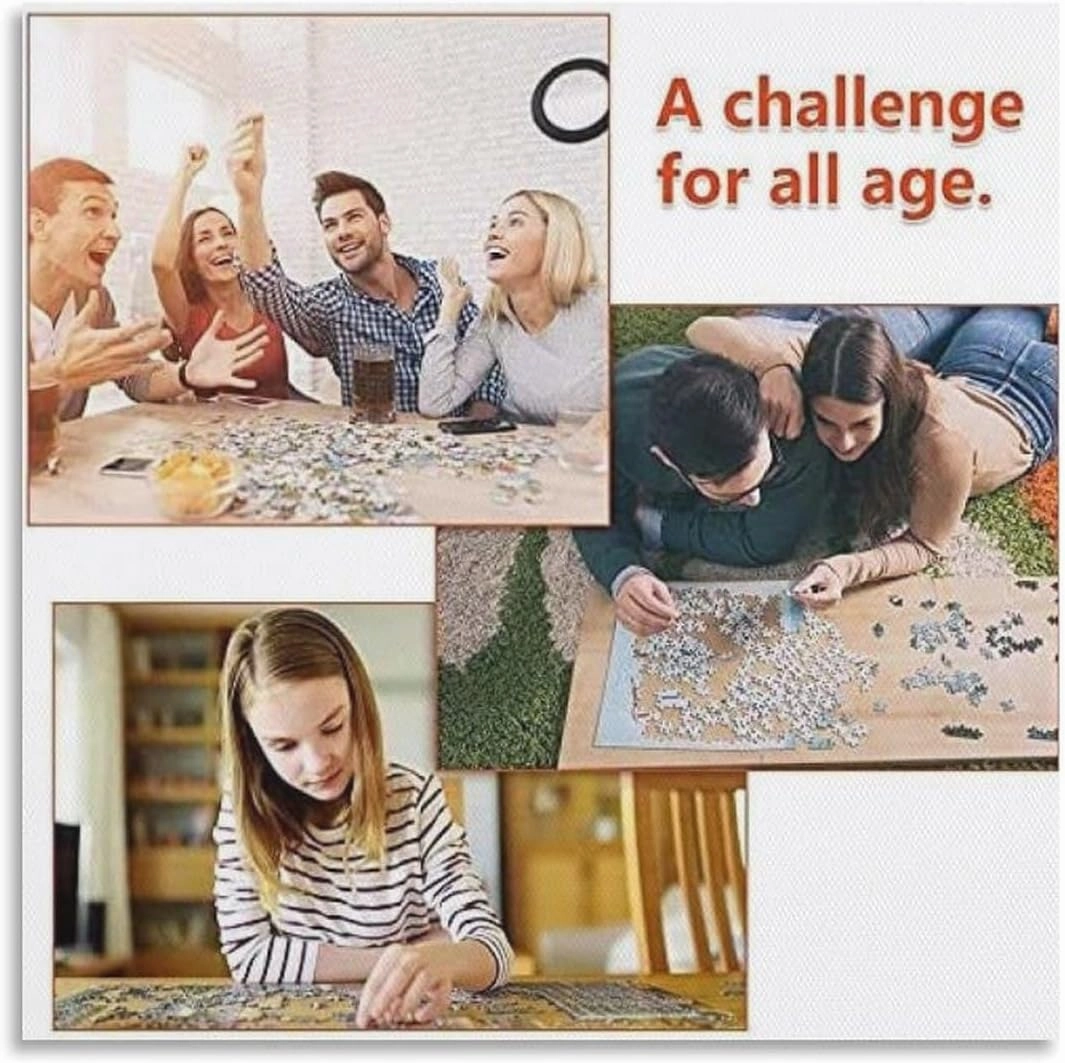 Pafim Marseille French Fishing Port，Puzzle 1000 Piece Jigsaw Puzzles for Adults, Classic Puzzle Difficult Puzzle for Kids Teenagers Educational Game Toys Gift for Home Travel（75x50cm）-AE52