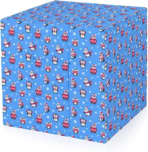 Penguins Christmas Adults 3x3x3 Color-Matching Smooth Fully Printed Cube Gift