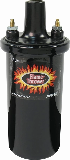Pertronix 40011 Flame-Thrower Ignition Coil, 40,000 Volt 1.5 Ohm, 12 Volt, Black