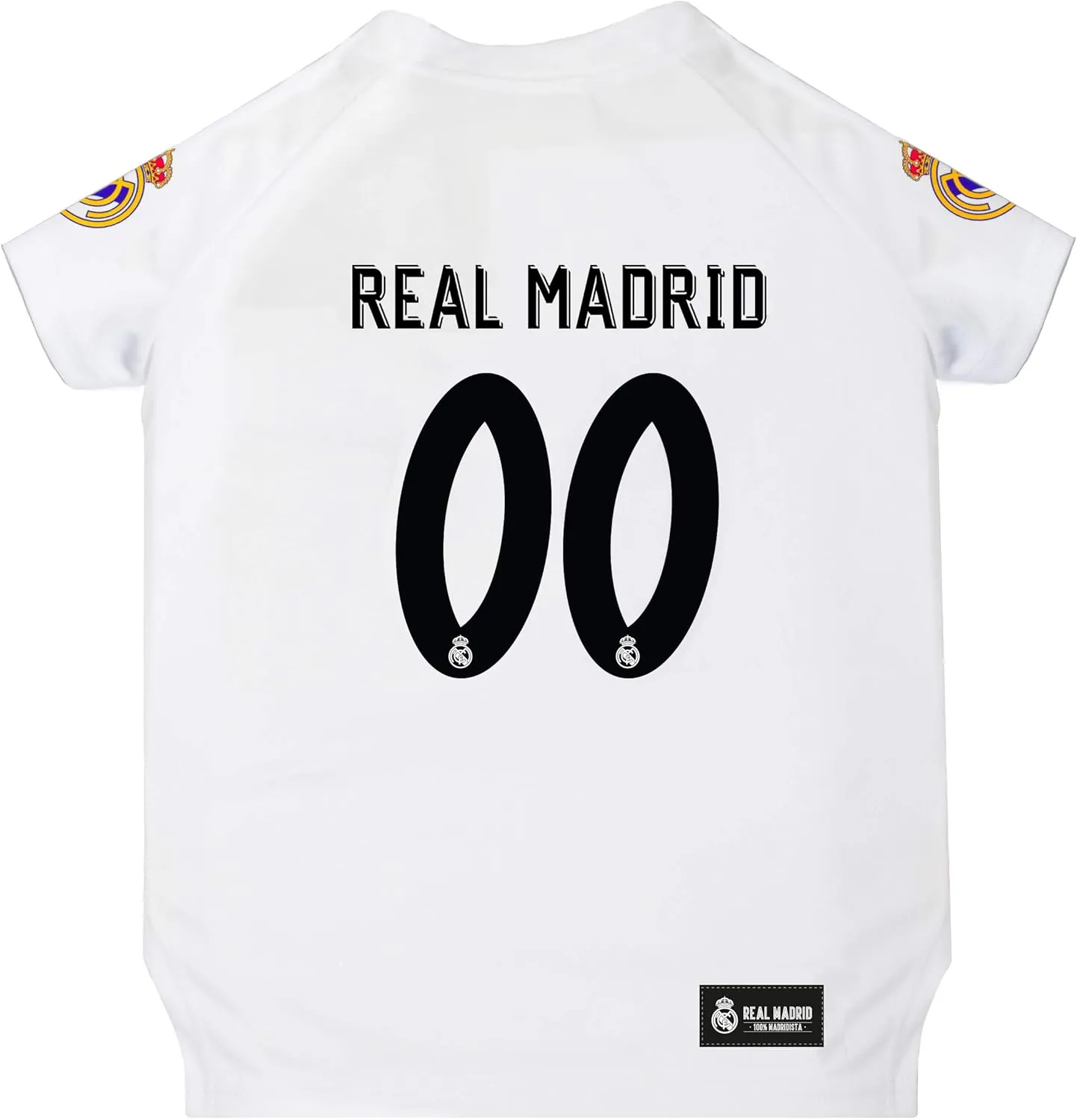 Pets First Real Madrid Jersey for DOGS & CATS Football Fan Jerseys, Bright Team colors, SIZE: Large
