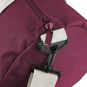 Plain Varsity Barrel/Duffel Bag (20 Liters) (One Size) (Burgundy/Off White)