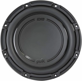 Polk Audio DB1042 DVC - DB  Series 10" Shallow Subwoofer for Marine/Car Sound System, 28Hz-200Hz Frequency Response, Dual 4-Ohm Voice Coils & Polypropylene Woofer Cone