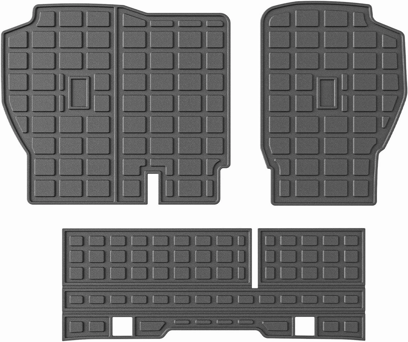powoq Fuel Cargo Mat Compatible with 2023 2024 2025 Honda CRV Trunk Mat Back Seat Protector TPE Cargo Liner Replacement for 2023-2025 Honda CRV Accessories (Fit 23-25 Fuel Lower Deck, Backrest Mat)