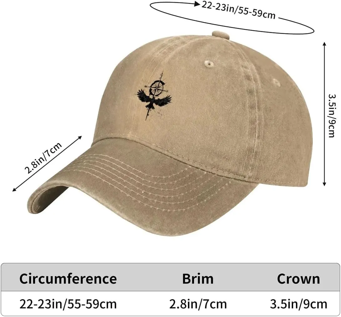 Praying Angel with Wings Vintage Denim hat Baseball Cap Men Women Peak Cap Outdoor Dad Hat