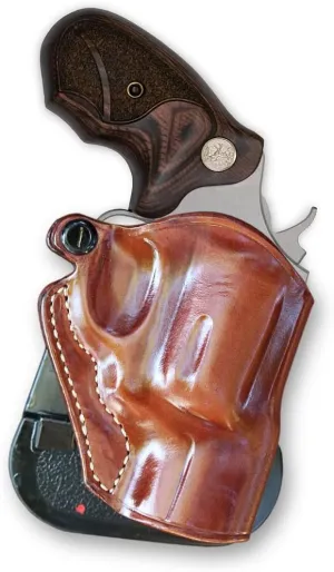 Premium Leather OWB Paddle Holster Open Top Fits Colt Cobra New 38 Special 2'', Right Hand Draw, Brown Color #1495#