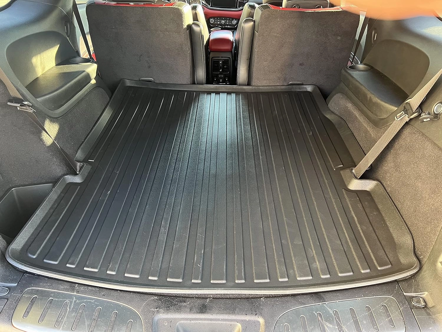 Premium Cargo Liner for Dodge Durango 2011-2025- 100% Protection - Custom Fit Car Trunk Mat - All-Season Black Cargo Mat - 3D Shaped Laser Measured Trunk Liners for Dodge Durango