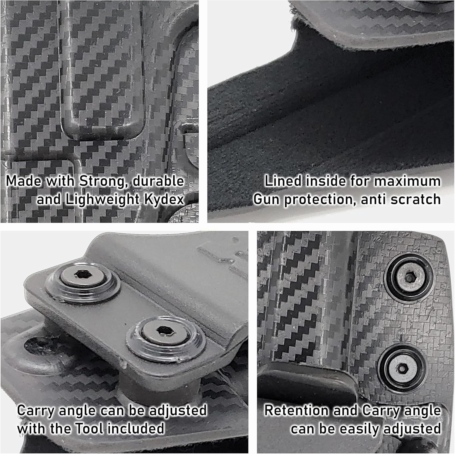 Premium IWH Kydex Holsters /Right Handed by Houston Gun Holsters, LLC