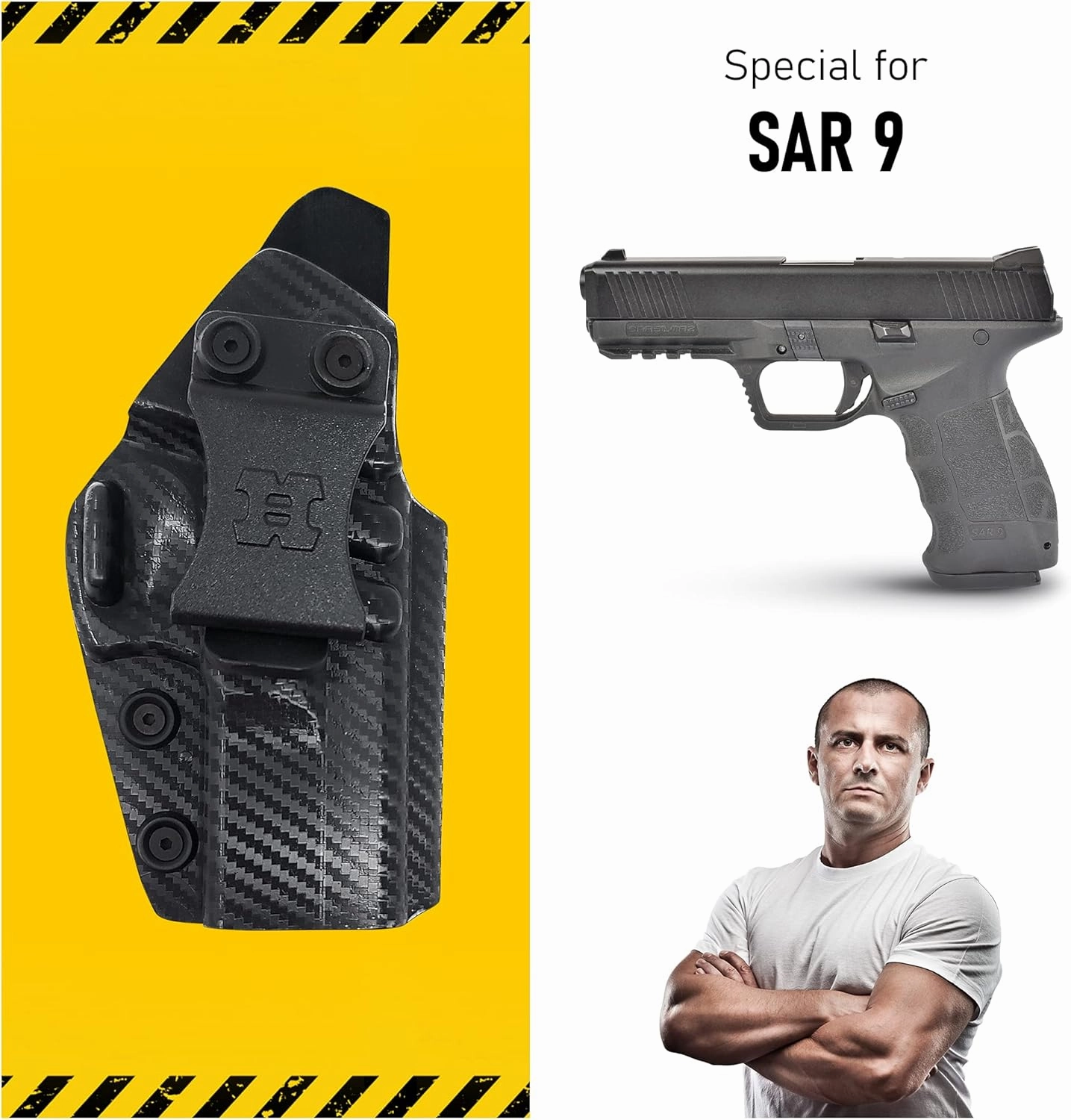 Premium IWH Kydex Holsters /Right Handed by Houston Gun Holsters, LLC
