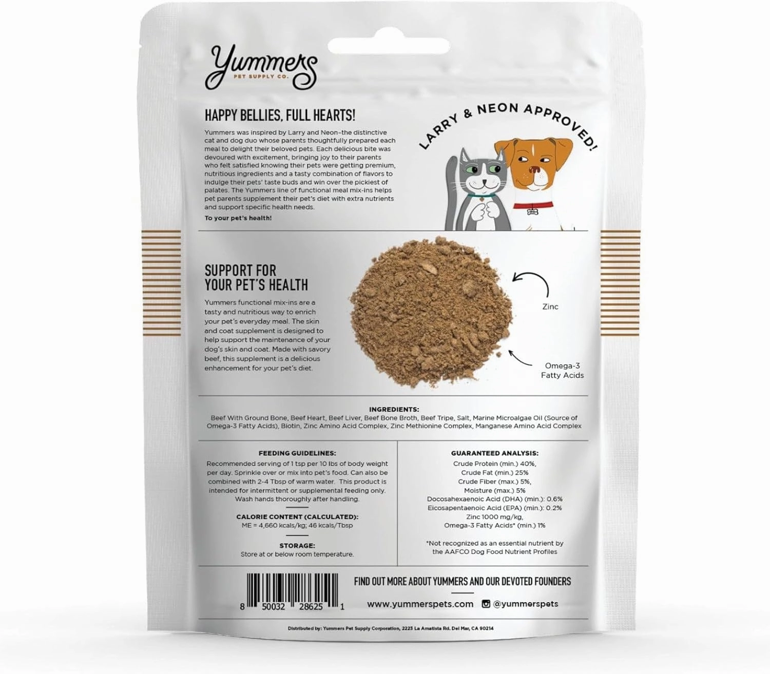Premium Premium Skin & Coat Supplement for Dogs, Zinc & Omega-3 Fatty Acids Supplements, Beef Recipe, 8 oz. - All-Natural Dog Food Supplement Toppers - Flavor Dog Food Topper for Skin & Coat Health