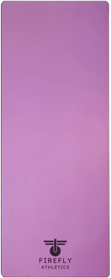 Premium Yoga Mat - 5mm Thick, Extra Wide & Long, Non-Slip Natural Rubber Base & PU Top, Anti-Tear, Ideal for Yoga, Pilates, and Fitness.