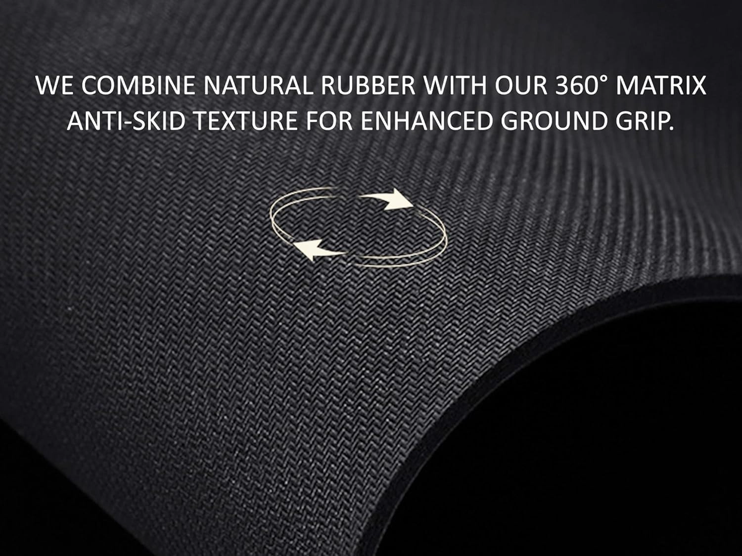 Premium Yoga Mat - 5mm Thick, Extra Wide & Long, Non-Slip Natural Rubber Base & PU Top, Anti-Tear, Ideal for Yoga, Pilates, and Fitness.