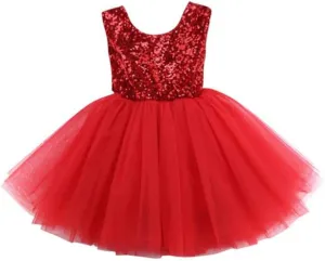 Princess Tulle Tutu Girl Dress Wedding Pageant Party Baby Dresses Sequin Backless Lace Flowers Newborn-7 Years