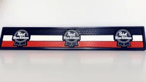 Professional Series Bar Mat, Compatible with Pabst Blue Ribbon, 20.5" X 3.5"