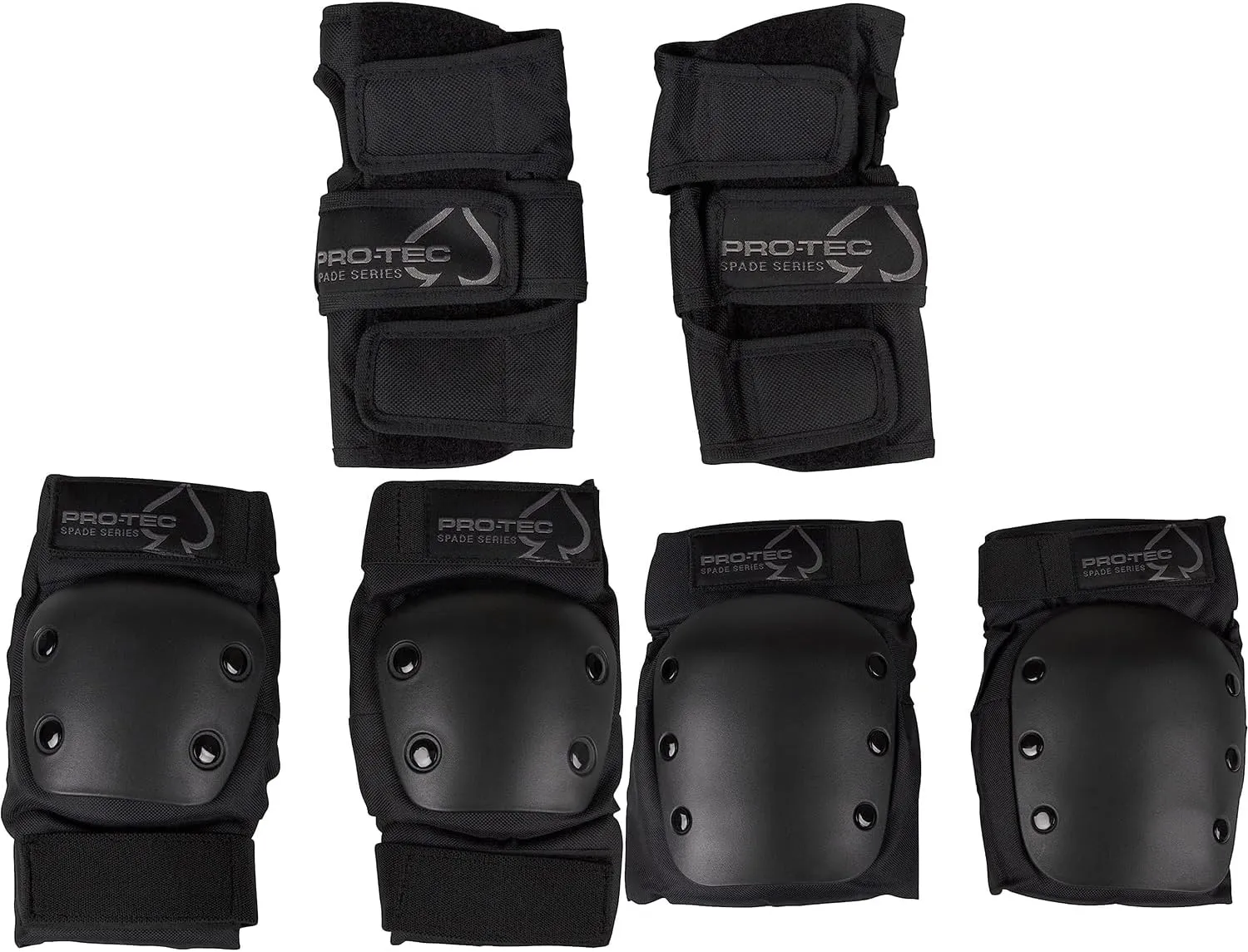 ProTec Spade Series Junior Pad Set – Includes Knee Pads, Elbow Pads, and Wrist Guards for Skateboarding, Cycling, and Sports – Enhanced Protection and Comfort