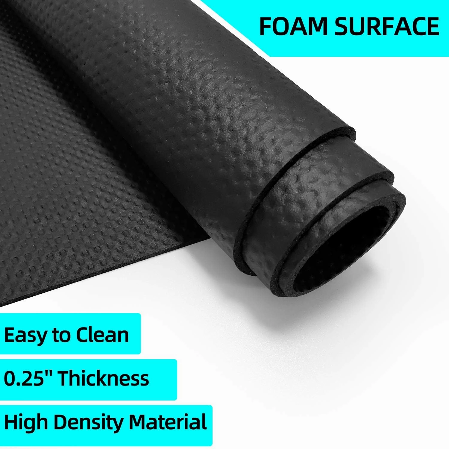 Protective Treadmill & Stationary Bike Mat - Waterproof, Suitable for Hardwood & Carpet, Ideal for Exercise & Jump Rope Use