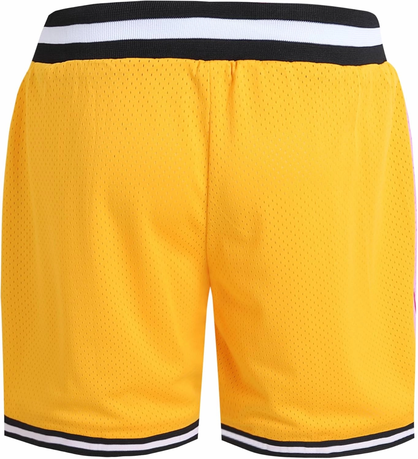 Pullonsy Basketball Athletic Mesh Shorts with Zip Pockets for Men, Running Workout Gym Sports 7 Inche Inseam