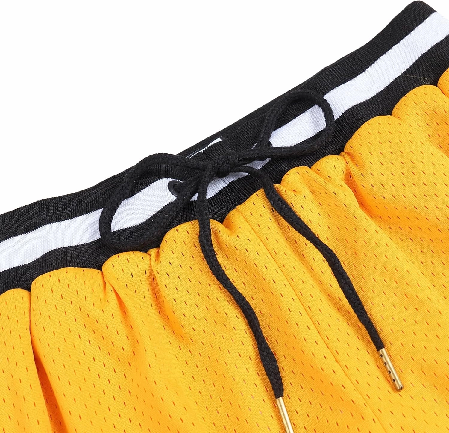 Pullonsy Basketball Athletic Mesh Shorts with Zip Pockets for Men, Running Workout Gym Sports 7 Inche Inseam