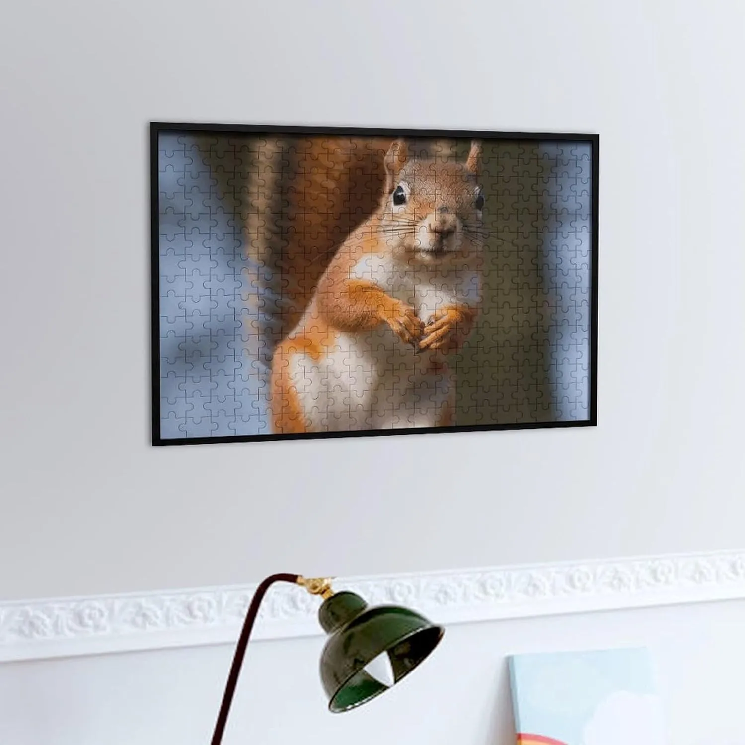 Puzzles 300 Pice Personalized Jigsaw Puzzles Squirrel Funny Animal Photos Puzzle for Family Picture Puzzle for Adults Wedding Birthday