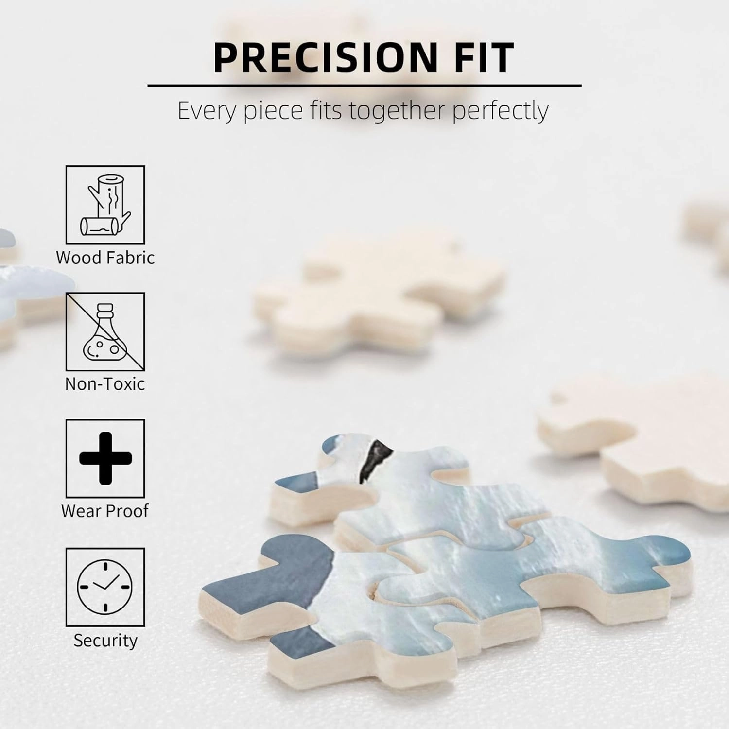 Puzzles 1000 Pieces Personalized Jigsaw Puzzles Penguins On The Iceberg Photo Puzzle with Storage Bag Challenging Picture Puzzle for Adults Picture Puzzle for Family Decor Jigsaw 29.5" x 19.7"
