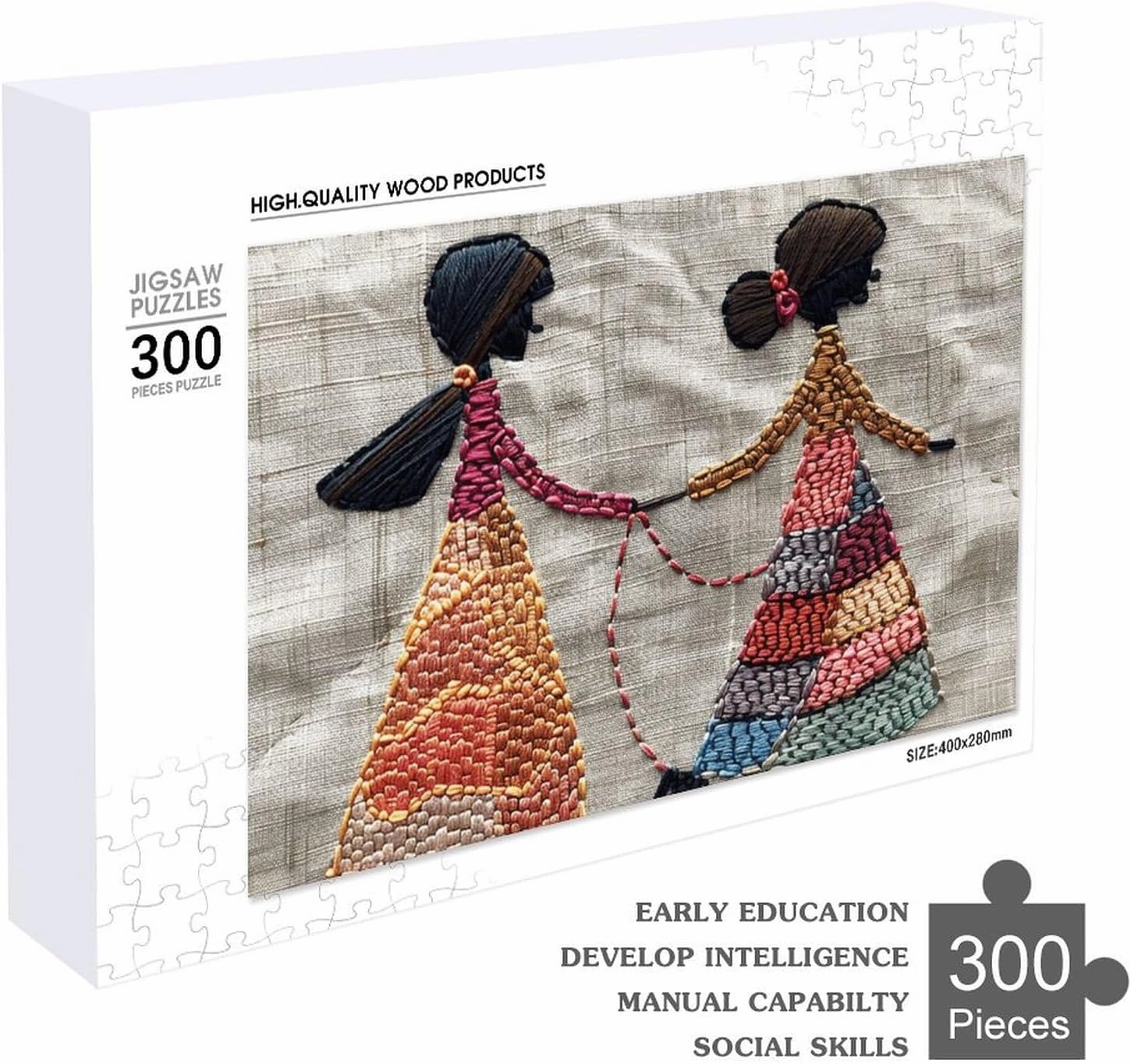 Puzzles 300 Pice Personalized Jigsaw Puzzles Woman Walking Dog Photos Puzzle for Family Picture Puzzle for Adults Wedding Birthday