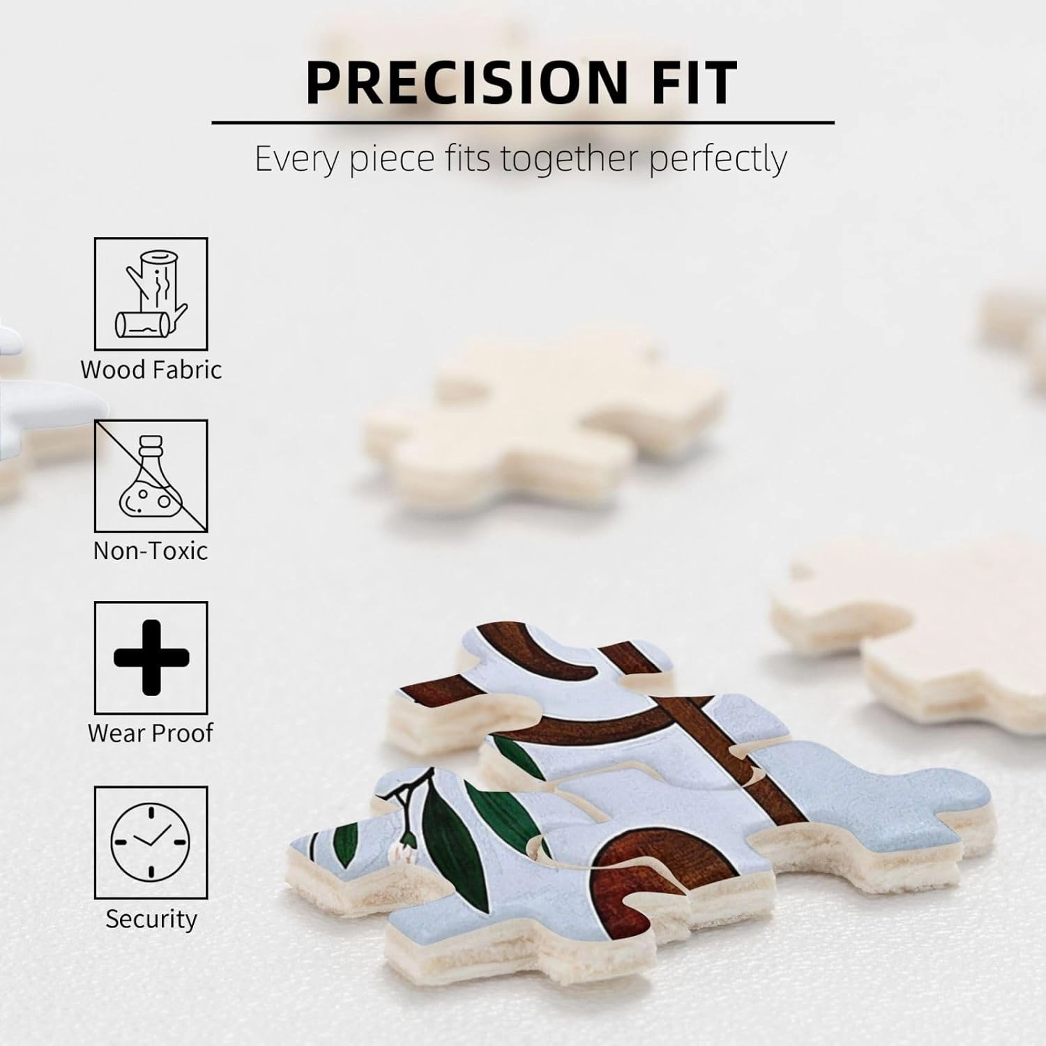 Puzzles 500 Pieces (20.4" x 15") Personalized Jigsaw Puzzles Musical Note Floral Puzzle Challenging Photo Puzzle with Storage Bag Picture Puzzle for Adults Family