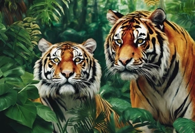 Puzzles for Adults 1000 Pieces Impossible Hard Difficult Challenging Puzzles for Adults Families Tigers in The Jungle Challenging Puzzle Perfect for Game Nights