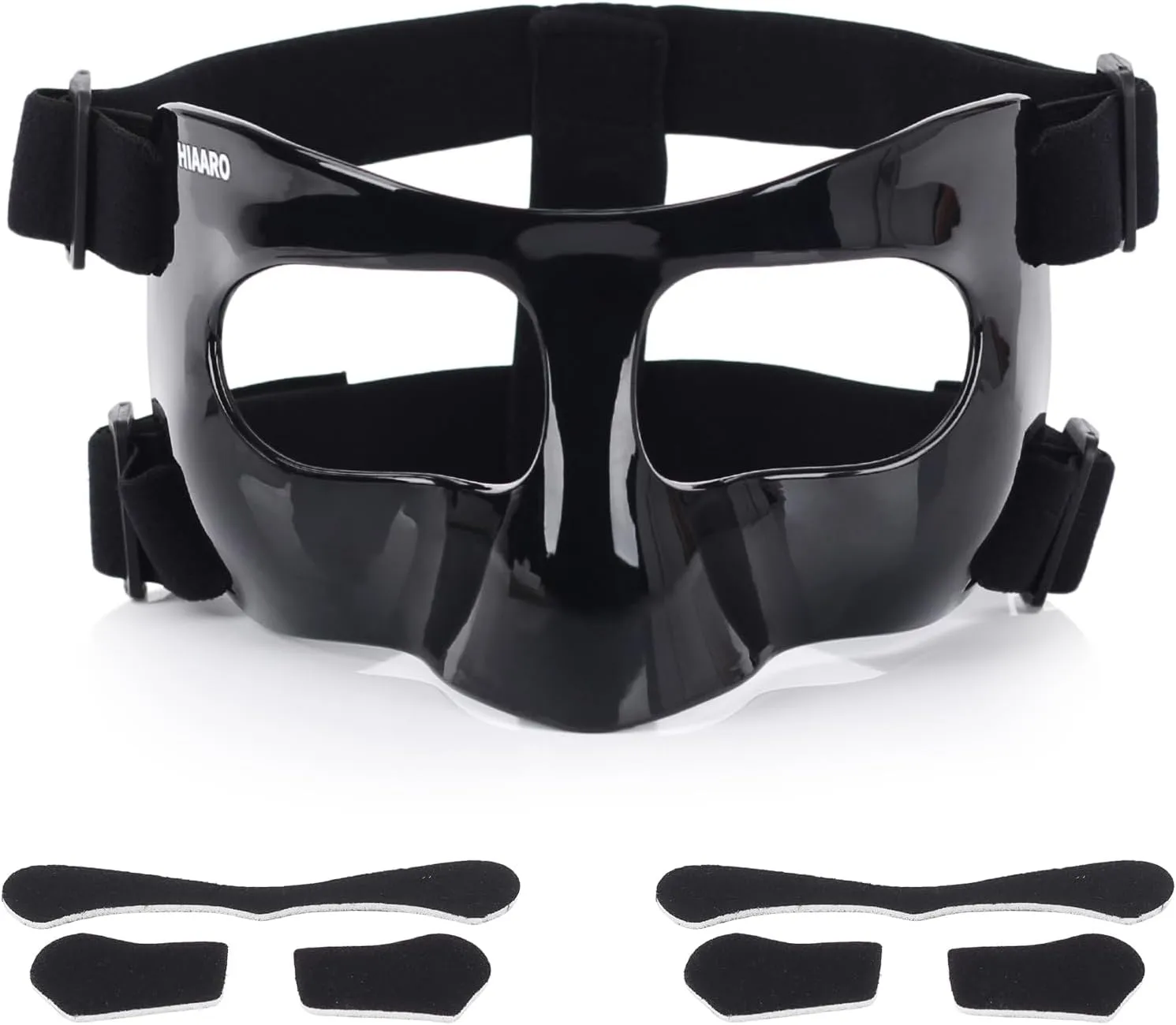 QK01 Nose Guard for Broken Nose, Face Shield Masks for Soccer and Basketball Sports, Adjustable for Adults and Teenagers, Suitable for Men and Women