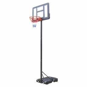 Qunler Portable Basketball System Hoop Goal System Height Adjustable 4.4ft - 10ft for Kids Adults Indoor Outdoor