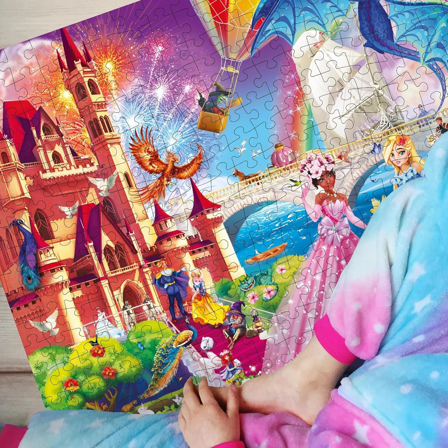 QUOKKA 300 Pieces Puzzles for Kids Ages 10-12 - 3X Set Floor Jigsaw Puzzles for 8-10 yo - Toy for Learning Unicorn – Jigsaw Educational Game for Adult Family Boy and Girl