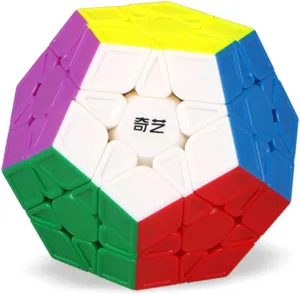 QYTOYS Toys Megaminx Speed Cube Puzzle Toy,Pentagonal Speed Cube Dodecahedron Magic Cube Puzzle Toy,Brain Teaser Puzzle Qiyi-QiHeng ABS Square Puzzle Cube Toy (Stickerless 3X3)