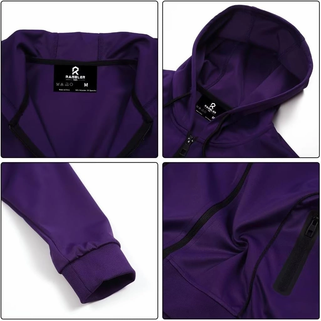R RAMBLER 1985 Men's Tracksuit Active fashion Hoodie outifts zip sweatsuit set jogger sportswear