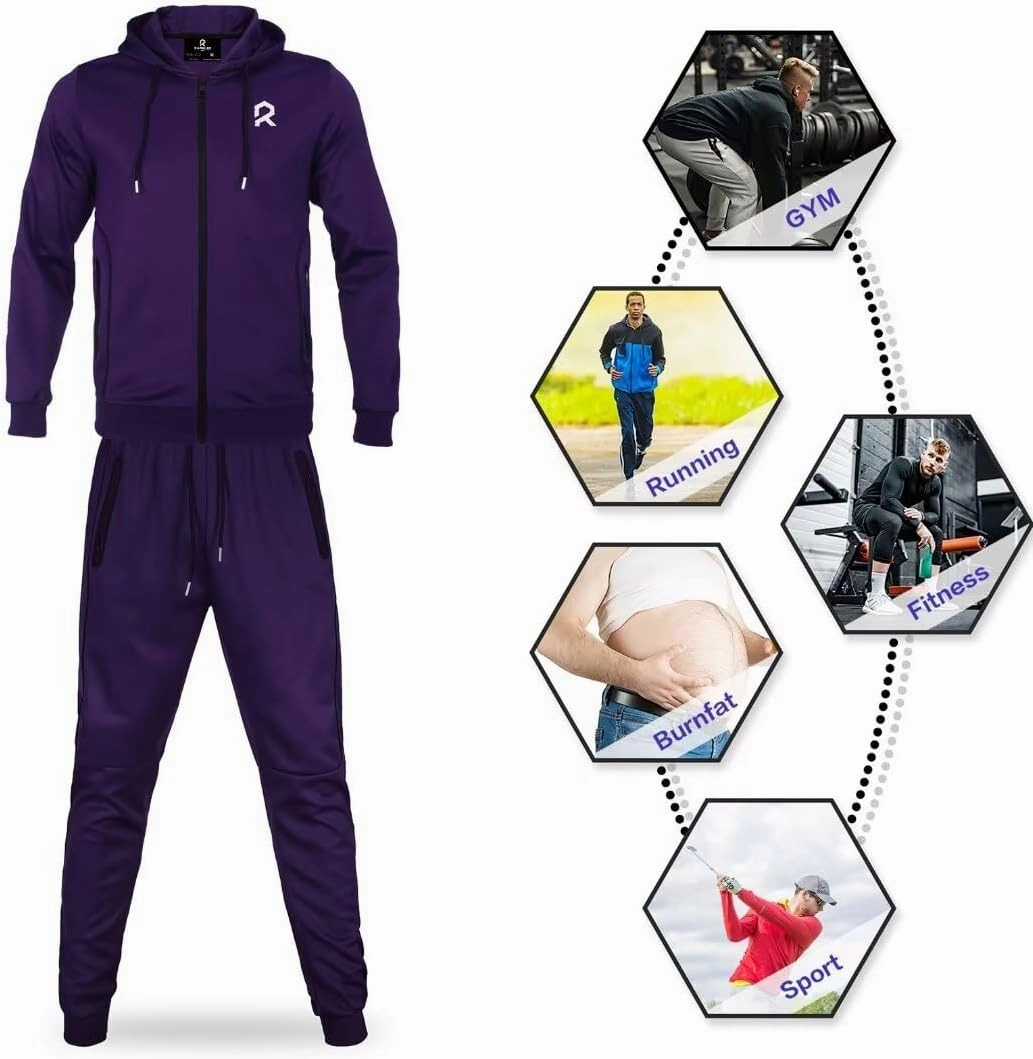 R RAMBLER 1985 Men's Tracksuit Active fashion Hoodie outifts zip sweatsuit set jogger sportswear