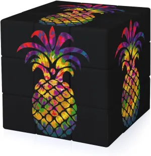 Rainbow Tie Dye Pineapple Adults 3x3x3 Color-Matching Smooth Fully Printed Cube Gift