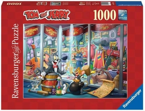 Ravensburger Tom & Jerry: Hall of Fame 1000 Piece Jigsaw Puzzle for All Ages | Unique Softclick Technology | Vibrant Imagery | Eco-Friendly FSC Certified Materials