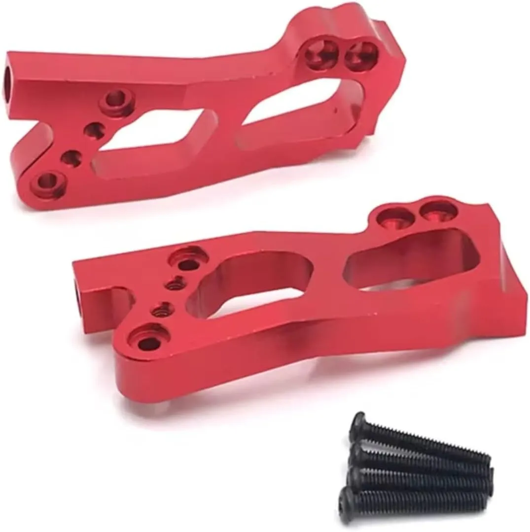 RC Car Accessories Compatible with Wltoys 12423 12427 12428 12429 RC Car Upgrade Parts Accessories Support Rearsuspension Frame Aluminum Alloy(Red)