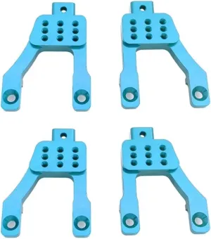 RC Car DIY Parts for MN128 MN86 MN86S MN86K MN86KS for MN G500 Metal 1/12 Front and Rear Shock Tower Mount RC Crawler Car Upgrade Parts(Blue)