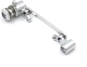 RC Car Upgrade Part for Wltoys 1:12 124016 124017 124018 124019 1:14 144001 144002 RC Car Upgrade Parts Metal Steering Group Assembly Set(White)