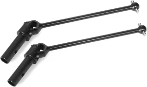 RC Drive Shaft Compatible with KM for Rally WRC Citron C3 1/7 RC Car Upgrade Parts Replacement Accessories 2pcs Metal Front Drive Shaft CVD