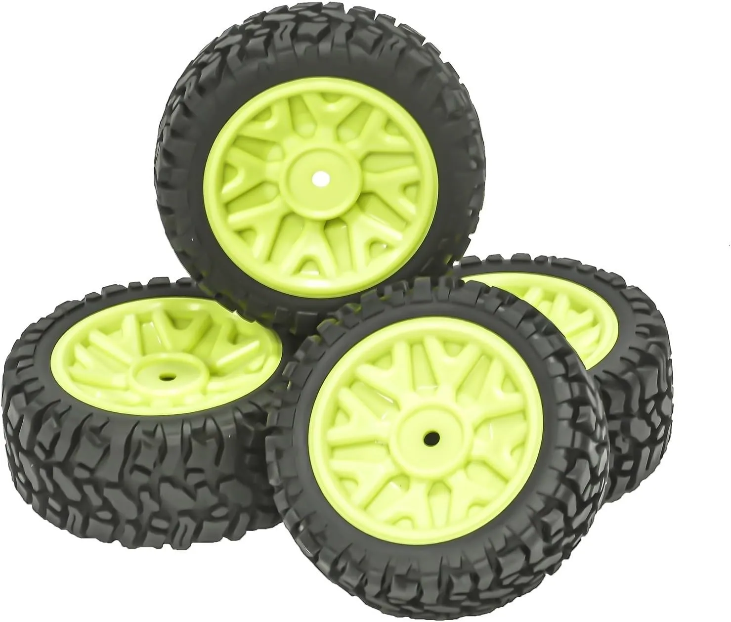 RC Tyre Set for Wltoys 144001 124010 124016 124018 124019 12428 for MJX 16207 4pcs 75mm Rubber Tire Wheel for 1/12 1/14 1/16 RC Car Upgrade Parts