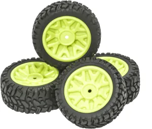 RC Tyre Set for Wltoys 144001 124010 124016 124018 124019 12428 for MJX 16207 4pcs 75mm Rubber Tire Wheel for 1/12 1/14 1/16 RC Car Upgrade Parts