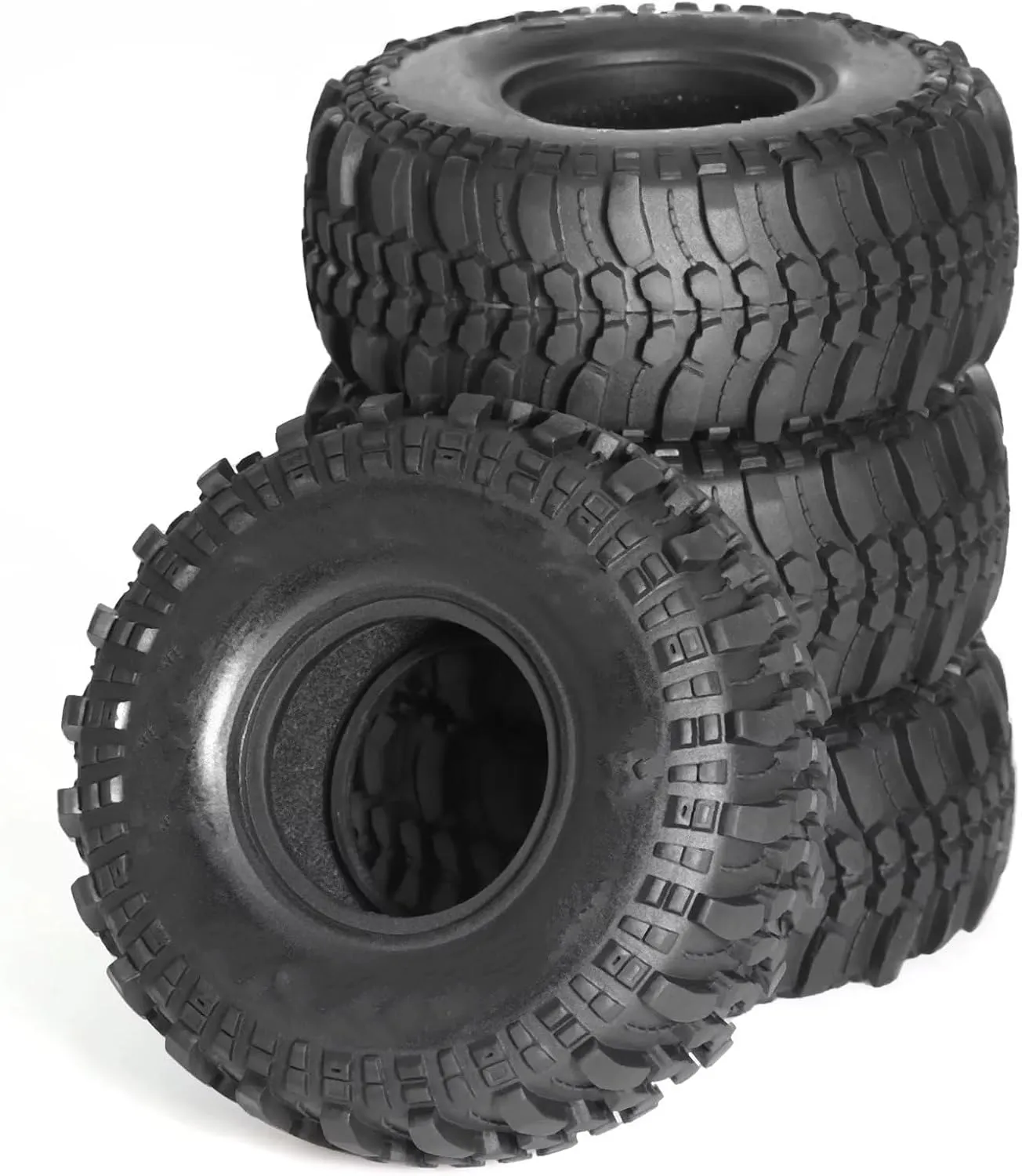 RC Upgrade Parts for Axial for Scx10 Pro for Redcat for Capra for Traxxas for Trx4 D90 1/10 RC Crawler Car 4PCS 118mm 1.9" Soft Rubber Tire Wheel Tyre