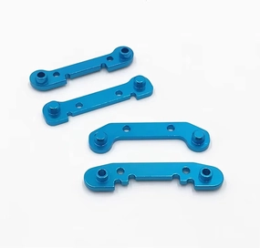 RC Car Accessories Compatible with WLtoys 144002-01 124016-17-18 124019 RC Crawler Car Upgraded Spare Parts for Swing Arm Reinforcement Plate Group(Blue)