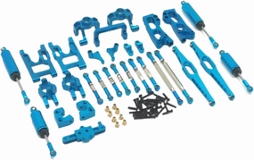 RC Car Accessories for WLtoys for FY01 FY02 FY03 12427 12428 12423 RC Car Parts Accessories Metal Upgrade Swing Arm Steering Cup Shock Absorber 13 Piece Set