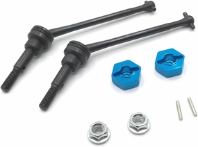 RC Car DIY Parts for WLtoys 12427 12423 12428A-B-C FY01-02-03 1/12 12mm Metal Upgrade Front Drive Shaft Adapter RC Car Upgrade Parts Accessories(Blue)