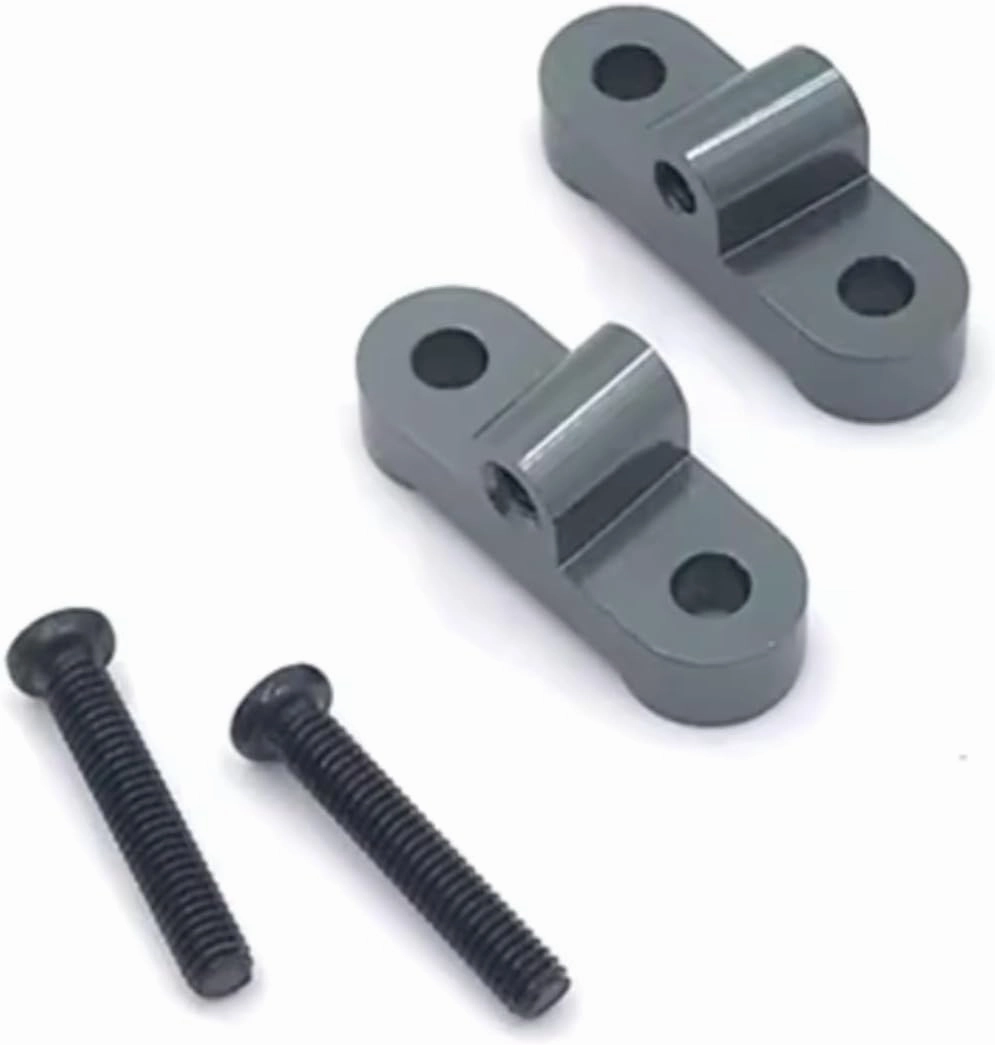 RC Car DIY Parts for WLtoys 12427 12428 12423 12429 FY01 FY02 FY03 Metal Upgraded Rear Axle Connecting Rod Fixing Device Remote Control Crawler Vehicle Parts(Gray)
