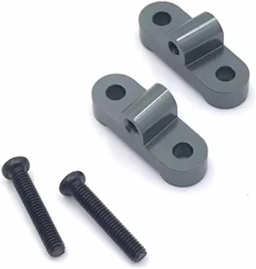 RC Car DIY Parts for WLtoys 12427 12428 12423 12429 FY01 FY02 FY03 Metal Upgraded Rear Axle Connecting Rod Fixing Device Remote Control Crawler Vehicle Parts(Gray)