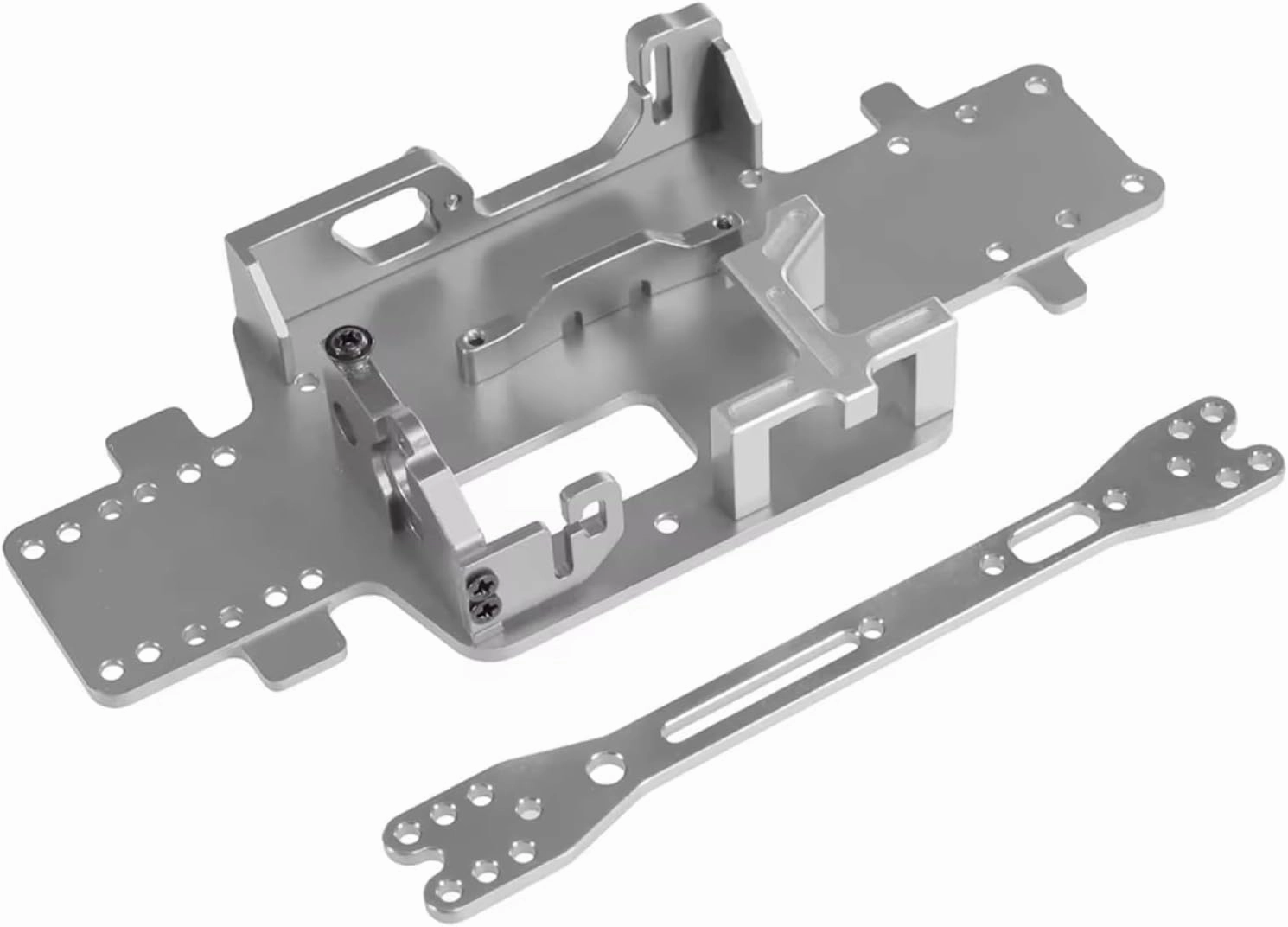 RC Car DIY Parts for WLtoys 284161 284010 284131 K989 K969 K979 P929 P939 1/28 Servo Battery Motor Fixed for Seat Remote Control Car Upgrade Parts and Accessories(Silver)