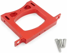 RC Car DIY Parts for WPL C14 C24 B14 B24 B16 B36 1/16 Metal Rear Bumper RC Car Upgrade Parts Accessories(Red)