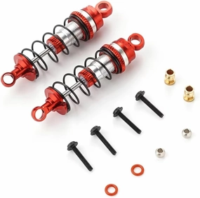 Rc Car Shock Absorber For Losi For Mini-B For Mini-T 1/16 2pcs Aluminum Shock Absorber RC Crawler Car 2WD For Buggy Truck Parts And Accessories Upgrade Replacement Use