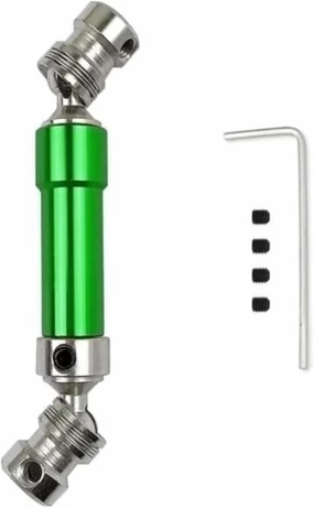 RC Drive Shaft Compatible with Wltoys 12427 12423 12428 12429 1/12 RC Car Upgrade Parts Accessories Metal Rear Drive Shaft 80mm-100mm(Green)